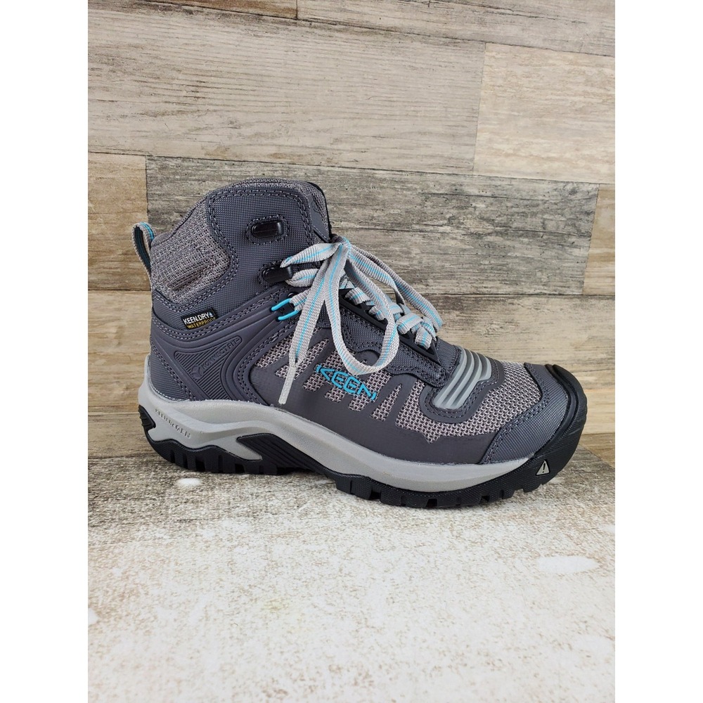 Keen Reno Womens Work Boots Sz 5.5 W Magnet Ipanema Waterproof Mid Carbon Toe